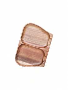 1pc Walnut Color Spoon Rest Holder Double Slot Utensil Organizer For Kitchen Countertop Farmhouse Rustic Dining Table Decor Christmas Stocking Fillers Holiday Gift Idea Must Haves - Brown - View 14