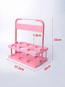 1PC Foldable 6 Hole Plastic Wine Glass Holder Stand Portable Durable Outdoor Home Use Beer Basket Cocktail Drink Display Rack For Party Picnic Bar Birthday Christmas Gift Must Haves - Multicolor - View 13