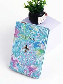Found Favorite Fashionable Travel Printed Passport Holder, Portable Travel Certificate Holder, Unisex, Multi-Function, Light And Portable - Multicolor - View 2