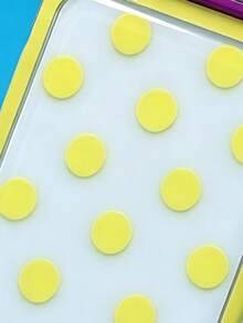 ShellaStory Stylish Color Blocking Polka Dots Phone Case Compatible With IPhone 17 Pro Max 17 Pro 16 Pro 16 Pro Max 15 Pro Max 15 Pro 14 Pro Max 14 13 Pro Max 13 Pro 13 Simple Candy Color Protective Cover - Yellow - View 4