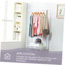 PPN Brand Heavy Duty Metal Clothes Rack, Rolling Garment Rack With Storage Shelves, Portable Closet Wardrobe Organizer For Bedroom & Laundry, - Multicolor - View 2