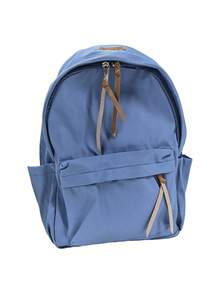 1pc Casual College Style Solid Color Student Backpack, Multi-Pocket Lightweight Casual School Day Bag, Large Capacity Bookbag, Suitable For Students/Graduates/Postgraduates, Applicable For Back To School Season, Campus Learning, Short Trips, Outdoor - Multicolor - View 13