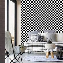 1pc Thick Brown Bathroom Floor Sticker, Self-Adhesive Anti-Slip Tile, Kitchen Floor Sticker, Self-Adhesive Waterproof Home Decor Floor Tile, Easy Installation - Black and White - View 6