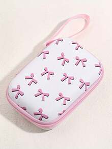 1pc Compact Shockproof Zipper Eva Durable Storage Pouch Lovely Heart Star Mushroom Print Earbud Cord Charger Organizer Bag For Outdoor Trip Daily Use Portable Travel Electronic Accessory Case - Multicolor - View 15