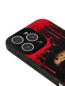 WB Horror X SHEIN Stylish Black Skin-Sensitive Mobile Phone Case, Anti-Drop Protective IPhone11-17 Mobile Phone Case. - Multicolor - View 4