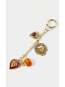 Noxbound Retro Heart Lock Bag Hanging - Gold - View 4