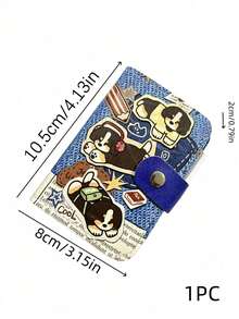 Joivida 1PC Mini Card Organizer, Lovely Credential Pouch With Multiple Slots Big Storage, Smooth PU Leather, Hand Drawn Animal Cartoon Print, Anti Demagnet Feature, Well-Liked Daily Essential, Ideal For Travel Study Work, Nice Festival Present - Multicolor - View 17