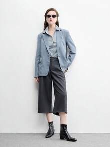 CUCCOO BIZCHIC 女款內增高尖頭低跟黑色基本款女靴與短靴 低筒靴 簡約日常百搭舒適低跟短靴 - 黑色 - 查看 6