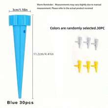 30pcs,Automatic Watering Device, Automatic Watering Kit, Garden Drip Irrigation Device, Drip Irrigation Control System, Adjustable Plant And Flower Automatic Watering Device - blue - View 10