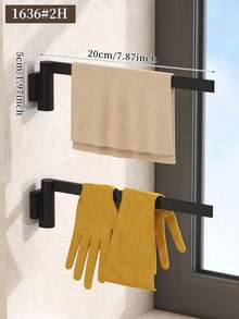 Kitchen Sink Organizer Rack, Rotating Wall-Mounted Storage Holder, Dishcloth Rack, Towel Bar, Sink Drain Rack, Drill-Free Bathroom Towel Rod, Suitable For Home Kitchen And Bathroom, Kitchen Supplies, Kitchen Accessories, Kitchen Tools - Style B - View 14