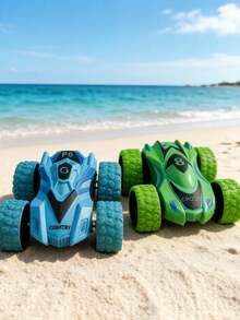 POKOJA LAND Child Friction Powered Fall Toy, Resistant Rotate 360 Degrees, Inertial Double-Sided Stunt Car Off-Road Vehicle Toy Model Toy, Toy For Boys And Girls, Kids Toy, Fidget Toys, Racing Car Games, A Great Gift For Birthday, Christmas, Party - Multicolor - View 17