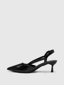 CUCCOO BIZCHIC Women's Spring And Summer New Pointed Back Strap Stiletto Wear Commuter High Heels Fall Shoes - Black - View 3