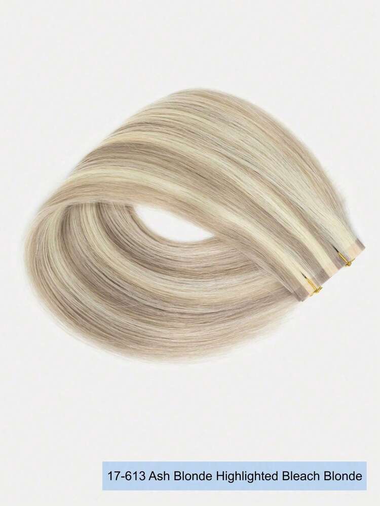 All In One PU Skin Weft Hair Extensions  Straight Remy Human Hair 40g 50g For Thinning Hair Women Seamless Invisible Blends Multi Method Pre Sealed For Sew In Clip Ins No Glue Tape Ins Micro Links Daily Wedding #17/613 - S17-613 - View 19