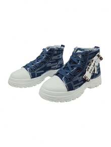 Pair Of Casual High-Function Multi-Purpose Sports Shoes, Stylish And Comfortable Outdoor Sports Sneakers - Dark Blue - View 9