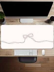 1PC Large Non Slip Rubber Durable Smooth Digital Cartoon Bow Ribbon Pattern Mouse Pad Desk Mat For Gaming Laptop Computer Office Christmas Birthday Gift RV Home Decor - bow - View 5
