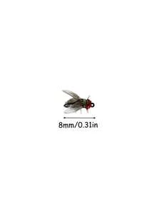 10/20/30 Pack Fly Fishing Lures With Propeller, Rotating Spinner Fishing Hooks, Golden PVC Artificial Bait, Durable Simulation Lures For Salmon, Trout, Bass Freshwater Fishing - multicolor - View 4