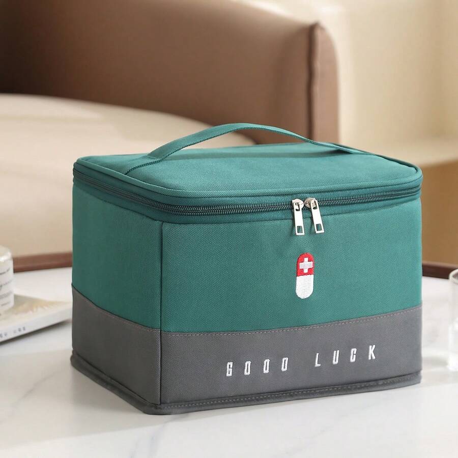 Found Favorite Medical Travel Portable Medicine Storage Bag First Aid Kit Home Waterproof Large Capacity Medicine Bag - Green - View 1