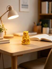 Mini Meditating Owl Desktop Ornament, Resin Owl Figurine, Zen Style Table Decor For Home Office Shelf, Festival Gift - multicolor - View 6