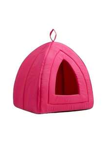 PETSIN Four Seasons Breathable Triangle Semi-Enclosed Cat Cave, Washable Pet Cat Bed For Indoor Cats - Multicolor - View 3