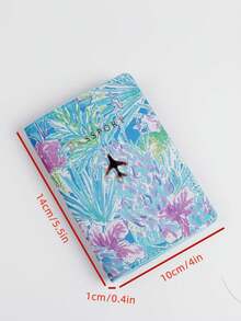 Found Favorite Fashionable Travel Printed Passport Holder, Portable Travel Certificate Holder, Unisex, Multi-Function, Light And Portable - Multicolor - View 5
