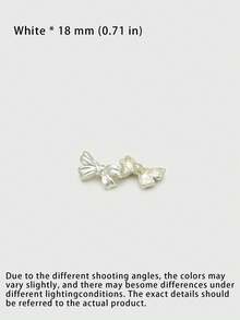 1 Pack 10 Pieces Sweet Three‑Dimensional Bow Metal Vintage Buttons Decorative Fasteners Fit For Women Sweaters Coats Suits Outerwear Hand‑Sewn Clothing Accessories - 10pcs - View 16