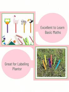 200pcs Colorful Craft Sticks, Wooden Rainbow Craft Sticks, 4.5 Inch Colorful Wooden Sticks, Craft Sticks, Rainbow Craft Sticks, Diy Craft Supplies, Building Models - Multicolor - View 9