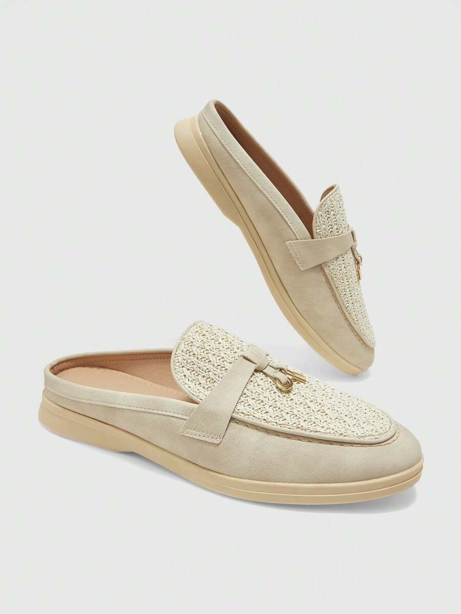 CUCCOO BIZCHIC Women's Casual Slip-On Flat Athletic Sneakers Fall Shoes - Milk apricot - View 1