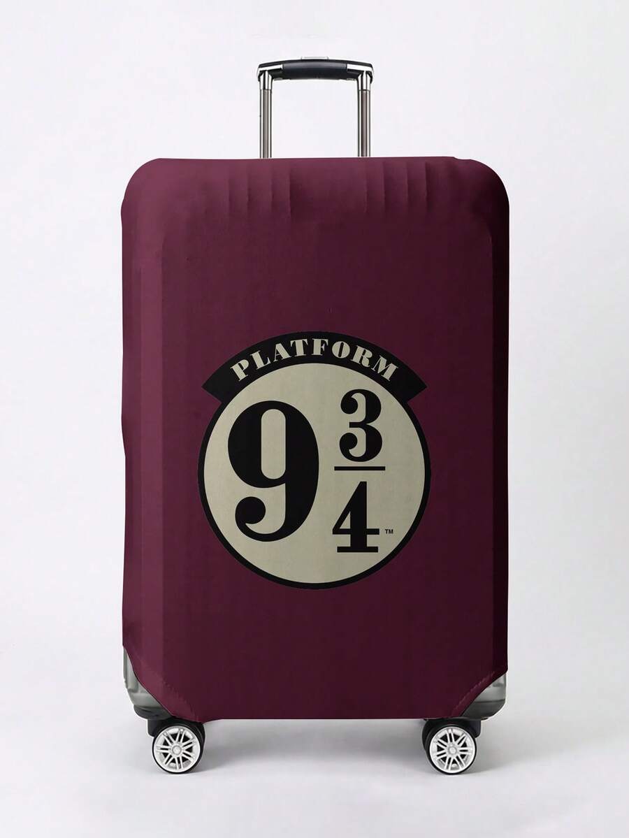 HARRY POTTER X SHEIN 數字圓形Logo印花行李箱套 耐磨防塵 行李箱保護套 旅行托運保護 - 數字 - 查看 1