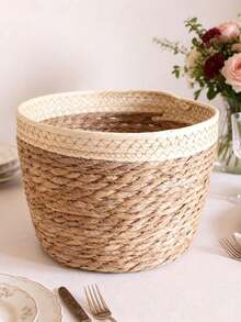 1/2/3PCS Natural Seagrass Woven Planter Basket Set Large Medium Small Boho Farmhouse Coastal Wall Hanging Flower Pot Holder Storage Organizer For Living Room Bathroom Home Decor Spring Summer Gift Must Haves - one size fits all - View 3