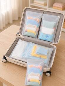 5/6/10 Package Is Optional, Clothing Storage Bag For Travel With Baby, Storage Sealed Bag/Pattern Position Is Not Fixed/Does Not Contain Contents - Multicolor - View 15