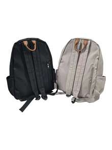 1pc Casual College Style Solid Color Student Backpack, Multi-Pocket Lightweight Casual School Day Bag, Large Capacity Bookbag, Suitable For Students/Graduates/Postgraduates, Applicable For Back To School Season, Campus Learning, Short Trips, Outdoor - Multicolor - View 7
