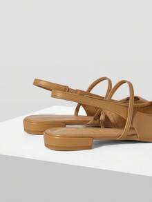 MOTF PREMIUM WOMEN'S SIMPLE FASHION FLAT HEEL SHOES - Light apricot - View 4