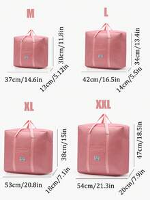 Found Favorite Túi tote du lịch chống nước dung tích lớn, phù hợp làm túi xách tay; thiết kế đơn giản, hoàn hảo cho du lịch, đi học hoặc tập gym. - Hồng - Xem 8