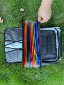 1PC Heat Resistant Flame Resistant Document Storage Pouch Secure File Organizer Bag For Home Office Travel Important Papers Passport Money Valuables Protection - A - View 10