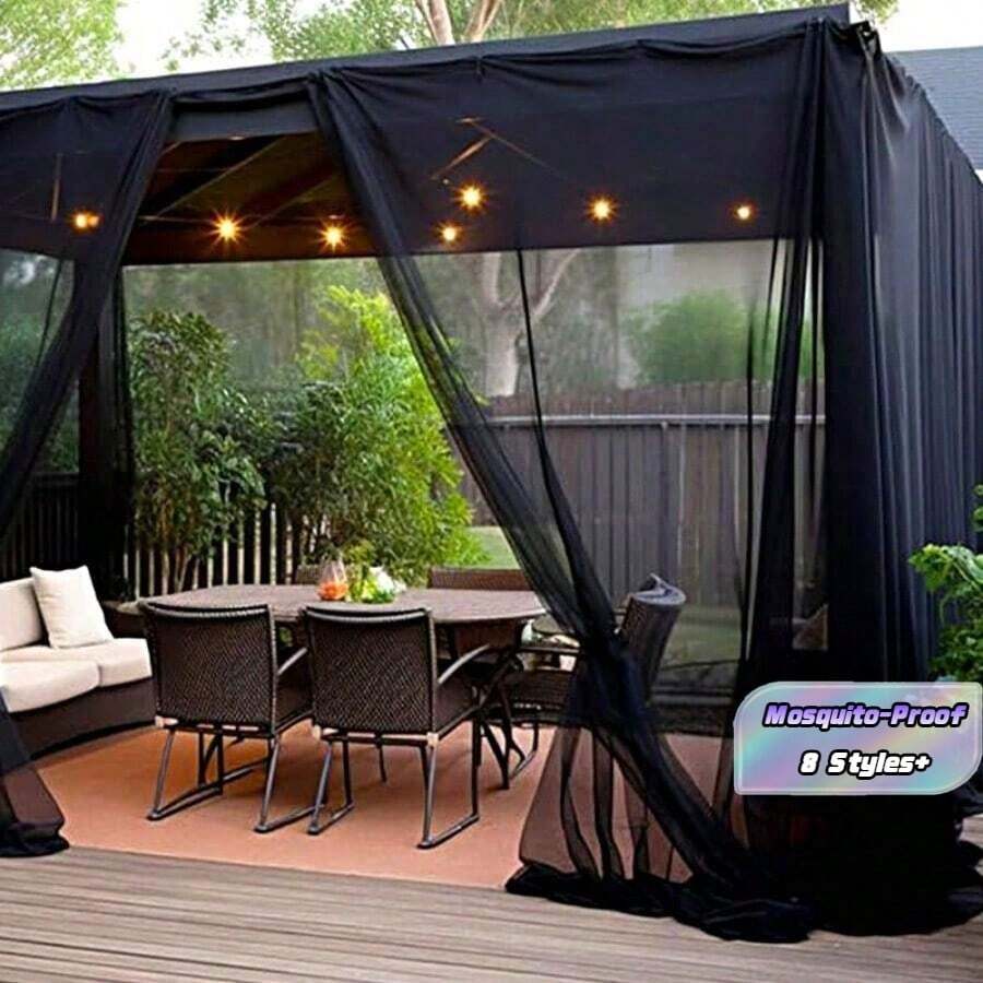 2.4mX4m/6m/10m 3mx10m Diy Garden Mosquito Net-Outdoor Camping Mesh, Ideal For Yard, Patio, And Garden Protection - Durable Polyester Material, Blocks Mosquitoes Effectively, Suitable For All Seasons, Garden Net | Outdoor Privacy Screen | Durable Mesh - Multicolor - View 1