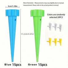 30pcs,Automatic Watering Device, Automatic Watering Kit, Garden Drip Irrigation Device, Drip Irrigation Control System, Adjustable Plant And Flower Automatic Watering Device - blue - View 8