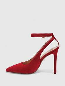 CUCCOO BIZCHIC New Multifunctional Pointed High Heels Designed For Women, Suitable For Christmas And Spring Shoes - Big red - View 4