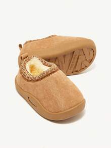 Cozy Pixies Autumn/Winter Casual All-Match Fashion Versatile Warm Plush Cute Soft Baby Snow Ankle Boots, Slippers - Mocha Brown - View 8