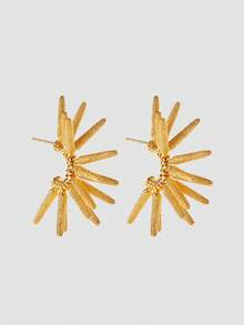 MortiRose Sunflower Earrings Women's Earrings Silver Needles Unique And Beautiful Earrings 2026 New Popular High-End Niche Temperament - Gold - View 1