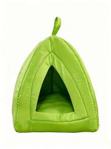 PETSIN Four Seasons Breathable Triangle Semi-Enclosed Cat Cave, Washable Pet Cat Bed For Indoor Cats - Multicolor - View 5