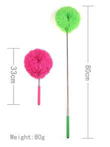 Extendable Microfiber Ceiling Fan Duster Cleaning Brush, 13 To 31.5 Inches Adjustable, Washable, Ideal For High Ceilings, Furniture, And Car Cleaning, Multi-Functional Dusting Cleaning Tool, Easy To Clean, Household Cleaning Supplies - Multicolor - View 6