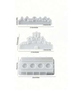 Castle Ghost Candlestick Silicone Mold, DIY Making Mould For Christmas Home Party Decor. - Castle Ghost Candlestick - View 12