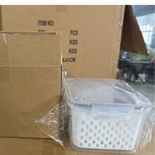 3 Sets Of Food Storage Boxes With Drain Baskets And Lids - Leak Proof, Refrigerator Compatible, Reusable Multifunctional Kitchen Storage Boxes Suitable For Fruits, Vegetables, And Food - Multi-colored. - View 9