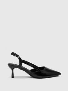 CUCCOO BIZCHIC Women's Spring And Summer New Pointed Back Strap Stiletto Wear Commuter High Heels Fall Shoes - Black - View 2