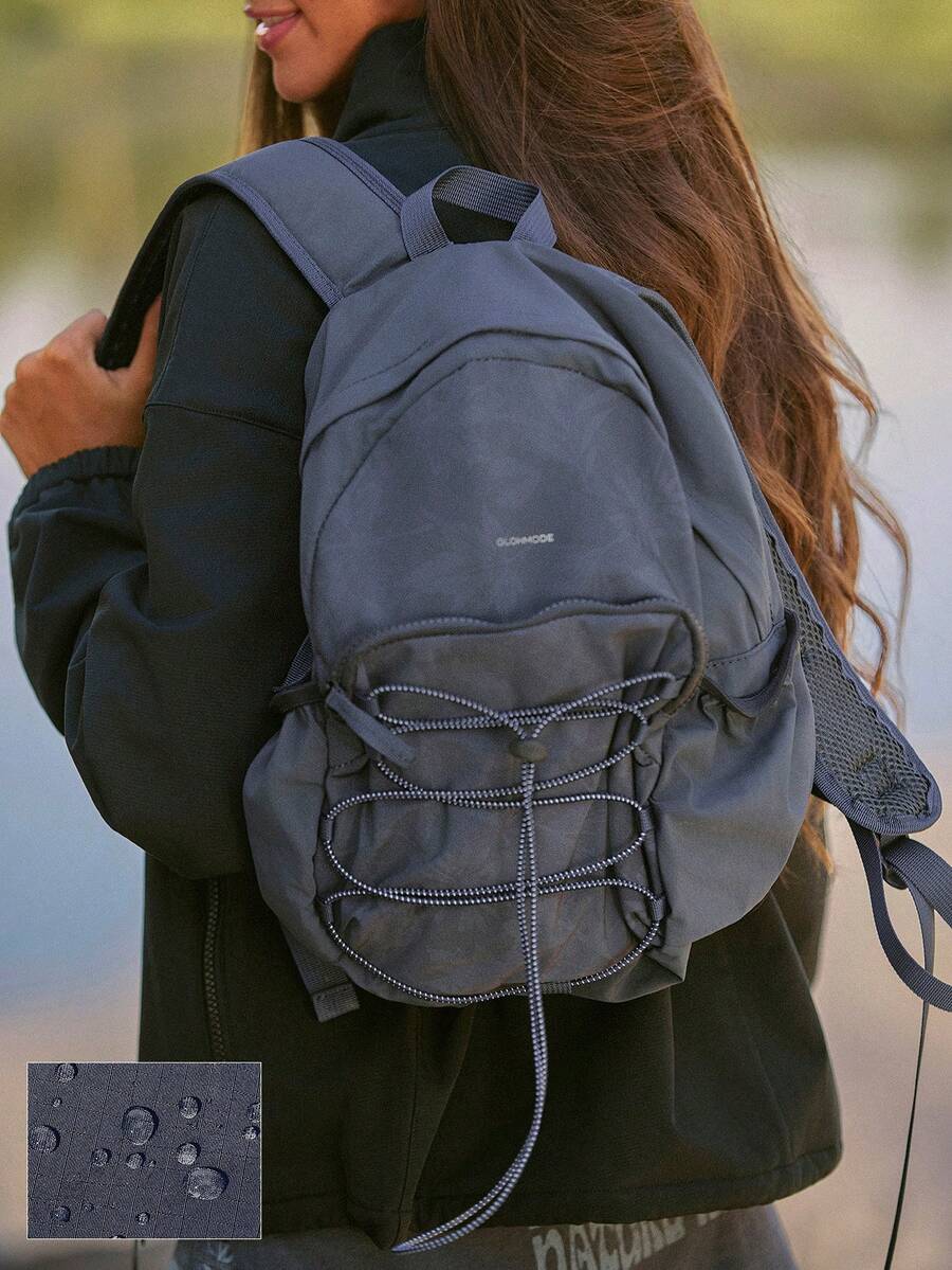 GLOWMODE Medium 10L DailyMotion Water-Resistant Backpack Bag With Side Pockets External Zip Pocket Button Closure Reflective Daily Casual Hiking Outdoor - graphite - View 1