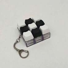POKOJA LAND Cat-Shaped Keychain Fidget Toy, Mechanical Keyboard Switch Tester, Key Ring, Desktop Decoration, Mobile Phone Pendant, Creative Novelty Anti-Anxiety Popular Fidget Toy. - Multicolor - View 16