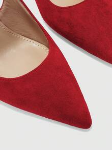CUCCOO BIZCHIC New Multifunctional Pointed High Heels Designed For Women, Suitable For Christmas And Spring Shoes - Big red - View 6