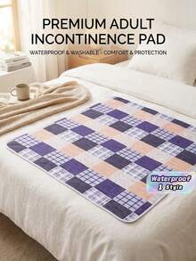 4-Layer Waterproof Incontinence Pad, Reusable Large Size Bedding Protector For Elderly Care, Student Dormitory, Sanitary Use - multicolor - View 1