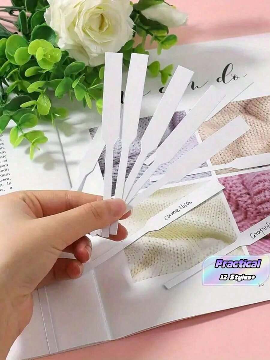 Strip Uji Aroma Sekali Pakai, 2000/1600/1200 Lembar, Strip Uji Aroma, Strip Penyerap Aroma, Kartu Parfum, Strip Distributor Minyak Esensial, Digunakan Untuk Menguji Pengharum Ruangan Dan Minyak Esensial (Putih) - MultiWarna - View 1