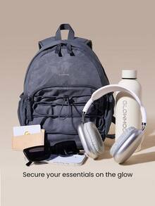 GLOWMODE Medium 10L DailyMotion Water-Resistant Backpack Bag With Side Pockets External Zip Pocket Button Closure Reflective Daily Casual Hiking Outdoor - graphite - View 2